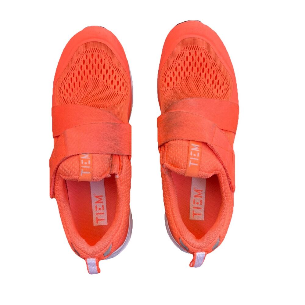 Tiem Size 7.5 Women’s Cycling Shoe Neon Orange Athletic FLAW